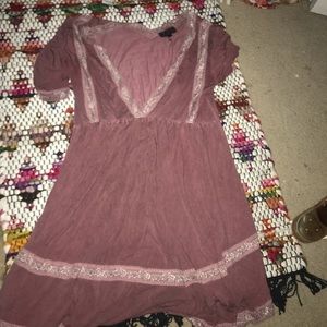 mauve purple dress